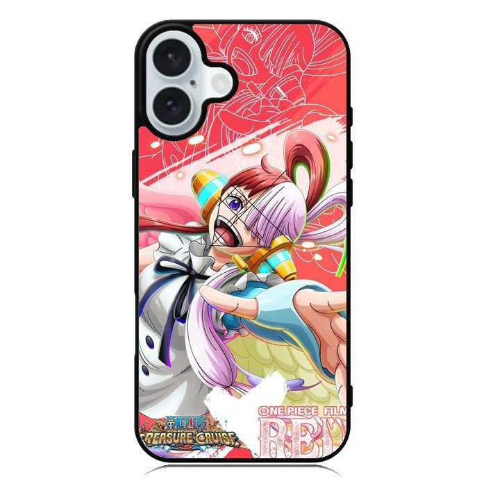 Uta One Piece Film Red Vibe CN0084 Casing Custom iPhone 17 16 16e 15 14 13 12 11 Pro Max Plus Air Mi