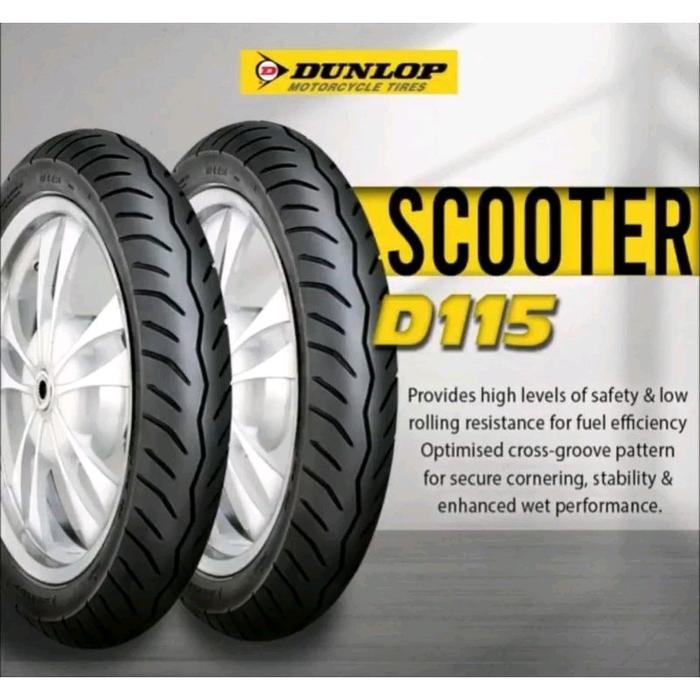 BAN DUNLOP RING 14 TUBELESS ( D115 ) ORIGINAL Accessories Asli Kendaraan