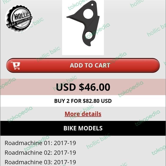 Anting Rd Hanger Sepeda Bmc Bike Dropout Do Rear End Derailleur Hanger