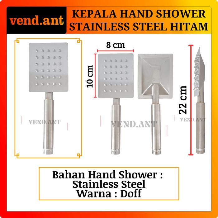 Kepala Gagang Hand Shower Kamar Mandi Bulat Kotak Stainless Steel Promo