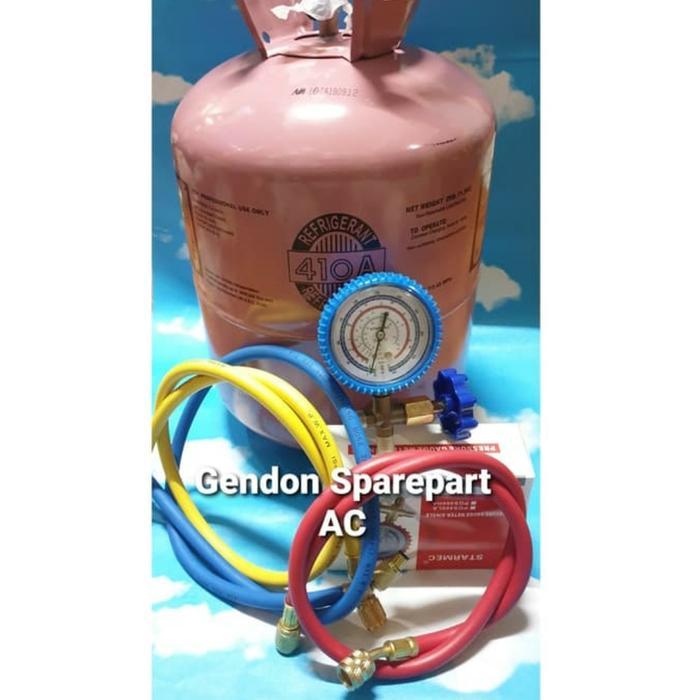 paket r410 isi freon Ac sendiri freon r410a isi 1kg komplit praktis