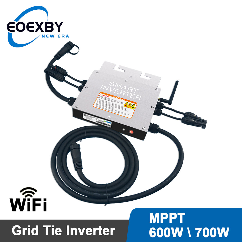 EOEXBY 600W 700W Grid Tie Micro Inverter WIFI Communication Waterproof MPPT Stackable DC20-60V Solar