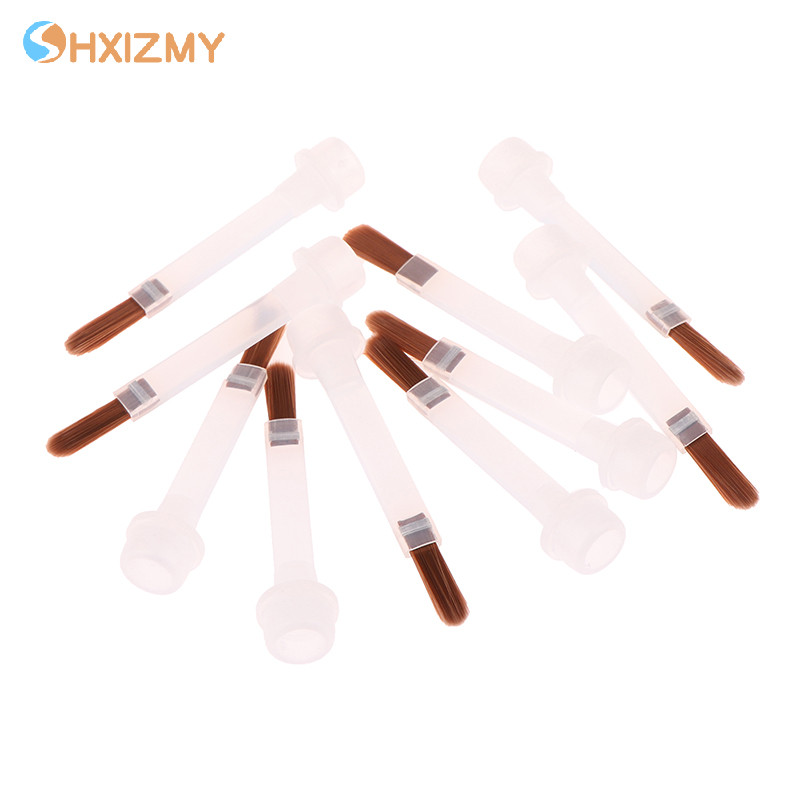 5/10/20Pcs Disposable Nail Polish Brush For 15ml Nail Polish Bottle Replacement Brush Brown Hair