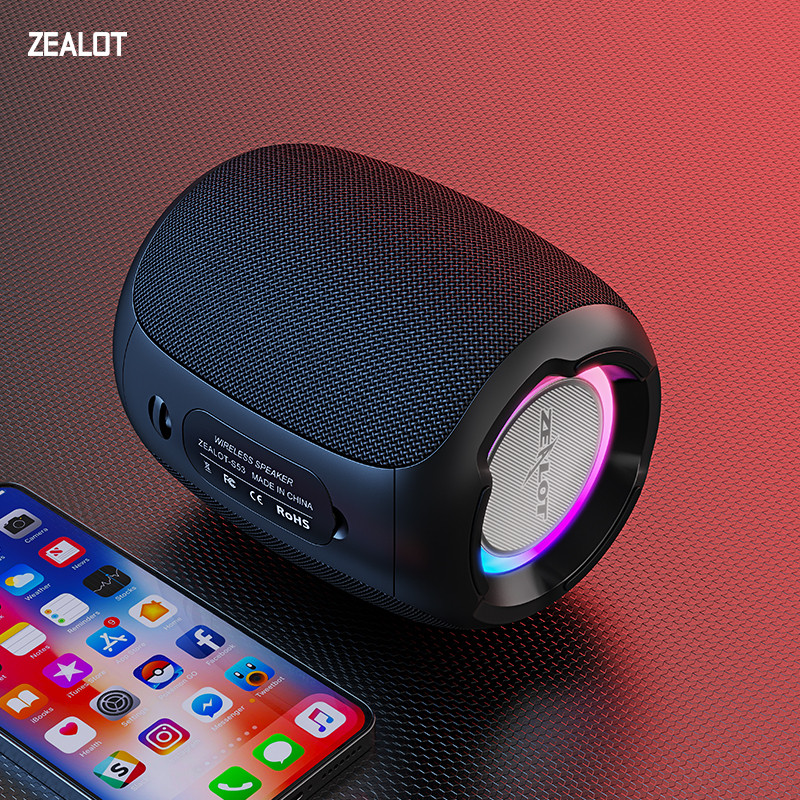 Zealot-S53 Portable Bluetooth Speaker 10 Hours 10W Super Loud Sound Bluetooth Speaker Ipx6