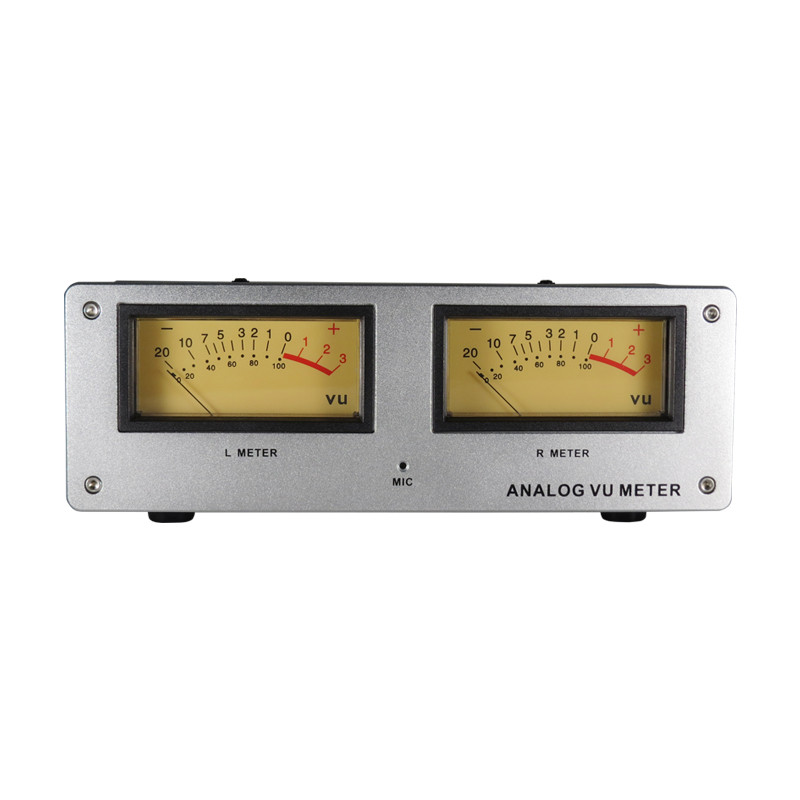 Mic-73 Vu Sound Control Square Vu Meter Head Level Meter Finished Machine Aluminum Alloy Panel Led