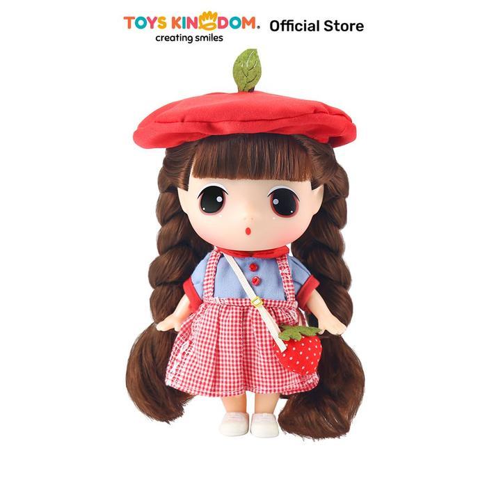 Toys Kingdom Ddung Boneka Strawberry Girl - Merah Doll Karakter Kids Toy Mainan Anak Bermain