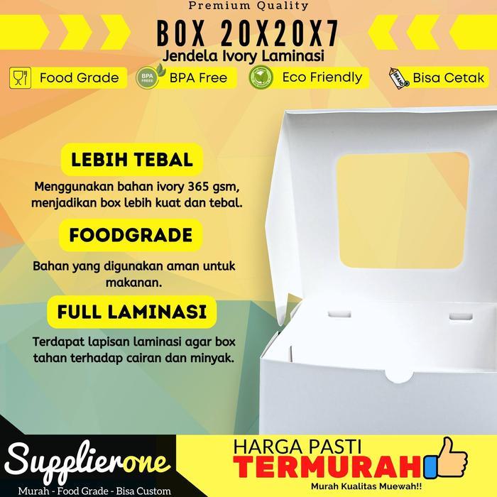 Dus Catering 20X20X7 Isi 25 / Box Catering / Box Souvenir / Box Bolu