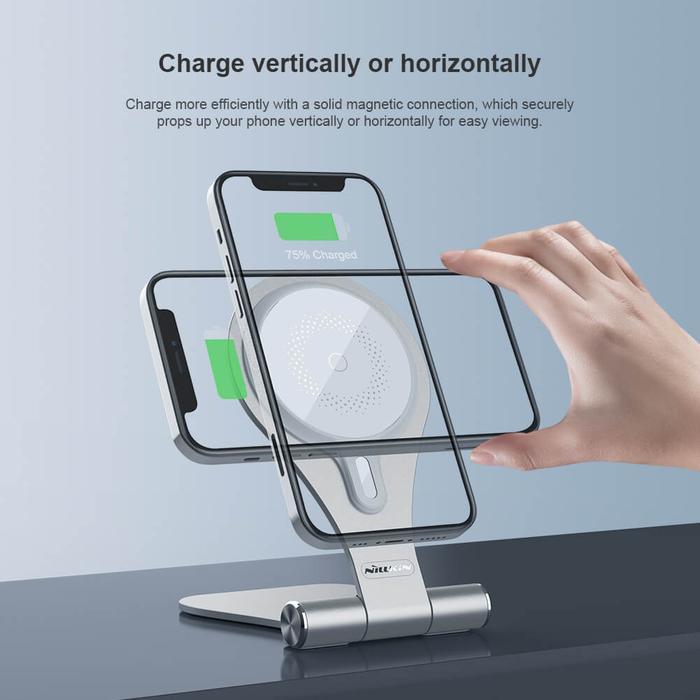 t6fx- Wireless Charger Magstand Magsafe Nillkin Compatible With Iphone 13 / 12 / Mini / Pro