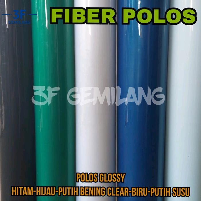 Fiber Pelapis Plastik Penutup Pagar Rumah Polos Tebal 0.5Mm Meteran