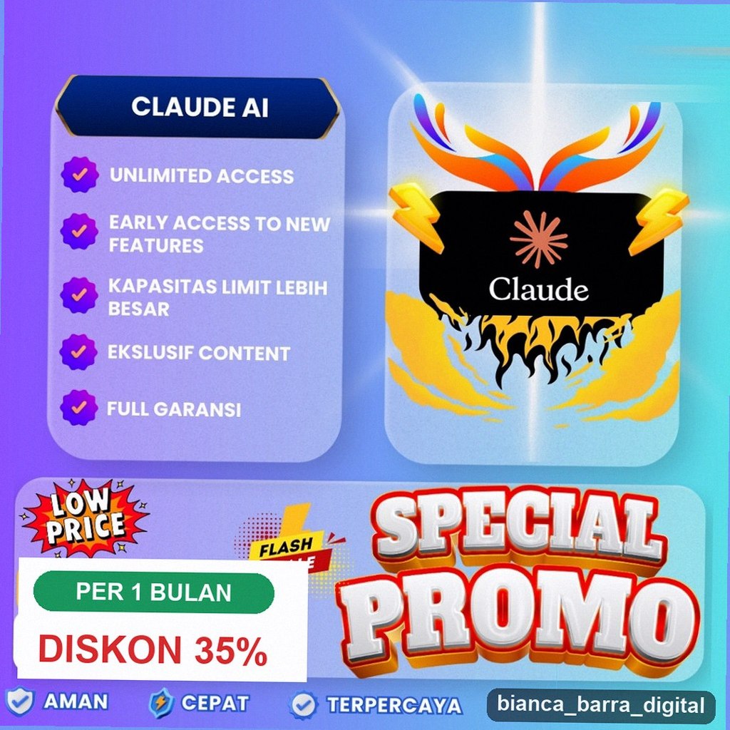 Claude AI Max Terbaik 1 Bulan Claude Code Super Hemat