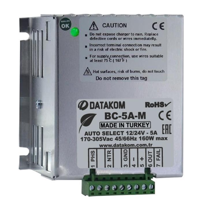 BATTERY CHARGER DATAKOM ORIGINAL 5A 12V / 24V / SMPS125 / SMPS245
