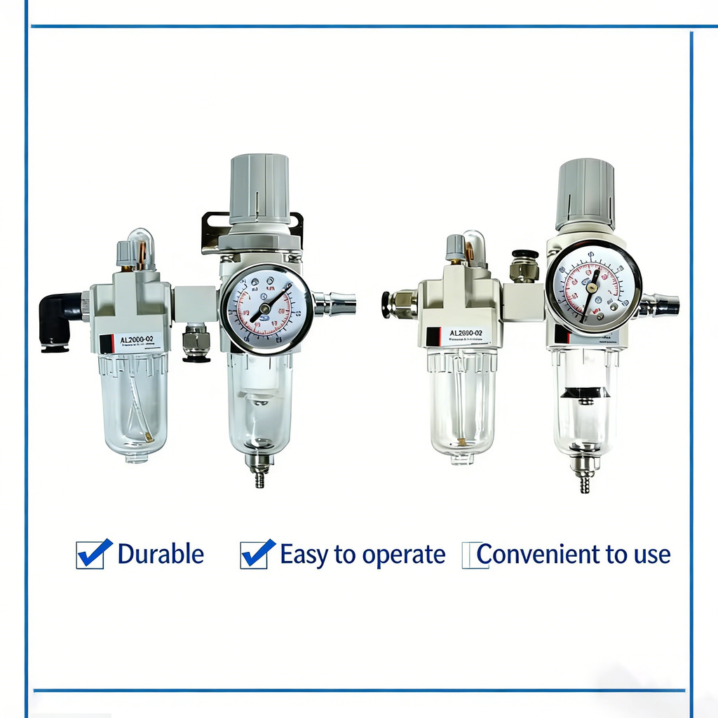 Air Source Processor Two-piece AR Pressure Regulator 2000-02/AC3010/AW4010D Oil-water Separation