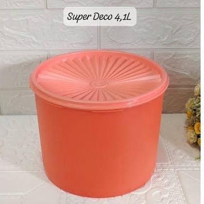 Ada Stok SUPER DECO 4,1L Tuperrware/ TOPLES TUPPERWARE TUTUP KEDAP