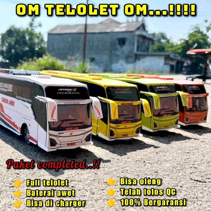 Ada Stok Bus oleng miniatur bus full lampu miniatur bus oleng murah