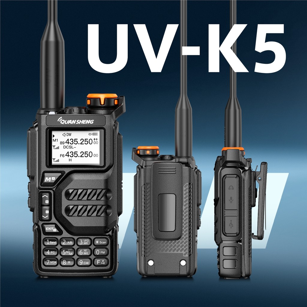 Quansheng UV-K5 quansheng UVK5 K5 Two Way Radio 50-600MHz Type C Charge AM FM Multi-band UV-K5