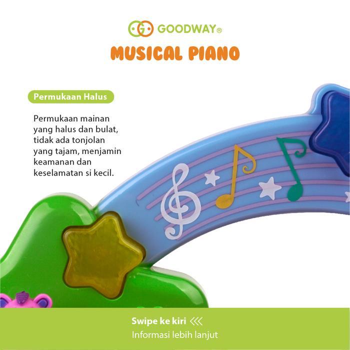 Goodway Musical Piano / Mainan Bayi / Mainan Edukasi Piano Mainan Anak