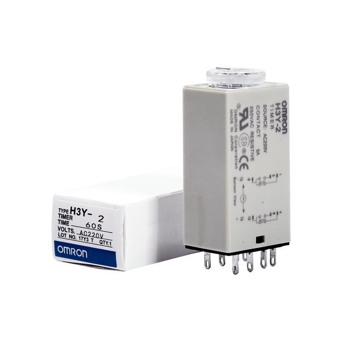 NEW TIMER DELAY RELLAY H3Y H3Y-2 DPDT RELAY H3Y2 OMRON