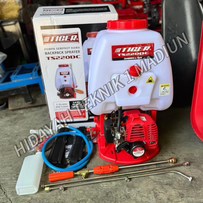 MESIN POMPA KNAPSACK SEMPROT HAMA DOUBLE CHAMBER /RACUN TIGER TS220DC 2TAK 20LITER DOUBLE CHAMBER