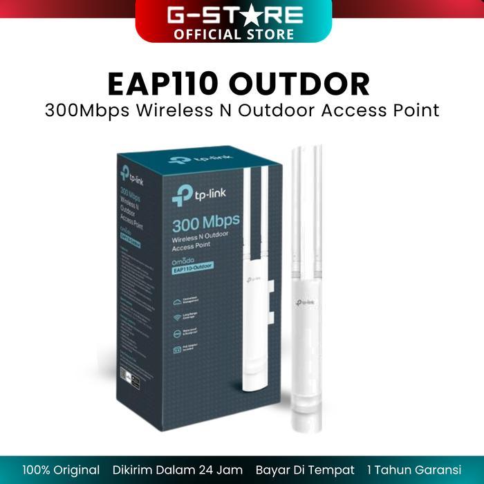 Access Point Tplink Eap110 Outdoor 300Mbps Eap 110 Eap-110 Tp-Link Antena