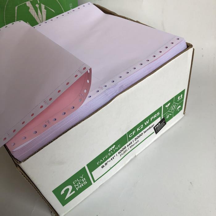 BARU Continuous Form 2 PLY PRS kertas komputer Paperline K2 PRS