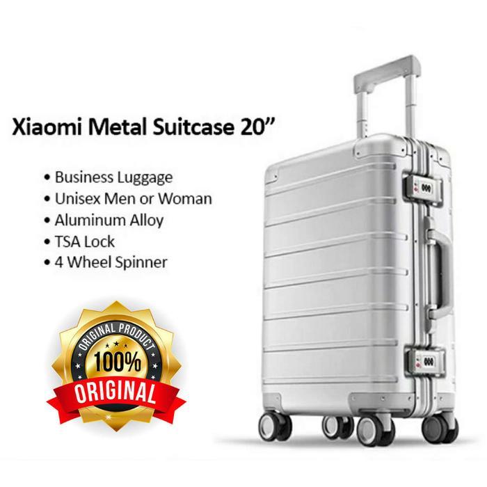 Xiaomi Metal Aluminium Business Travel Luggage 20inch Cabin Size Koper