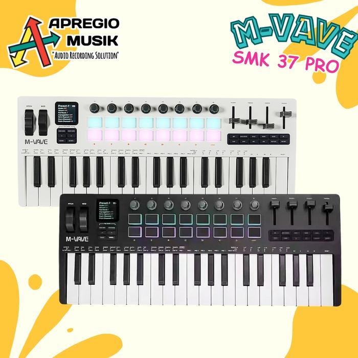 MVAVE M-Vave SMK 37 PRO Elite Midi Keyboard Controller Bluetooth M VAVE SMK37PRO 37Keys Portable