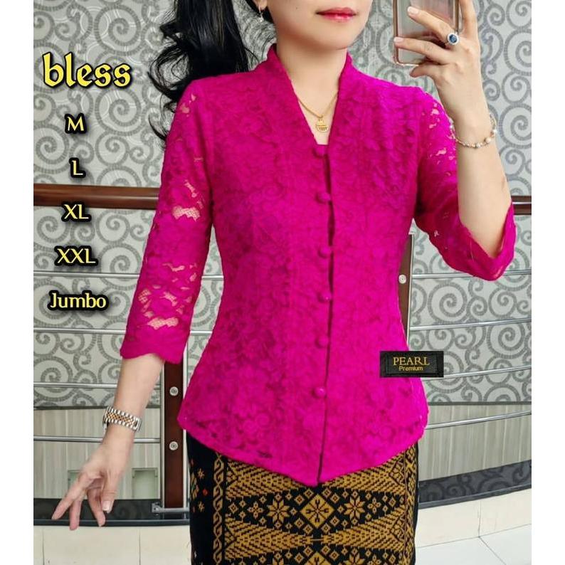 DF Blus SEMI PRANCIS Kartini/BAJU Kebaya Brokat kondangan BATAK