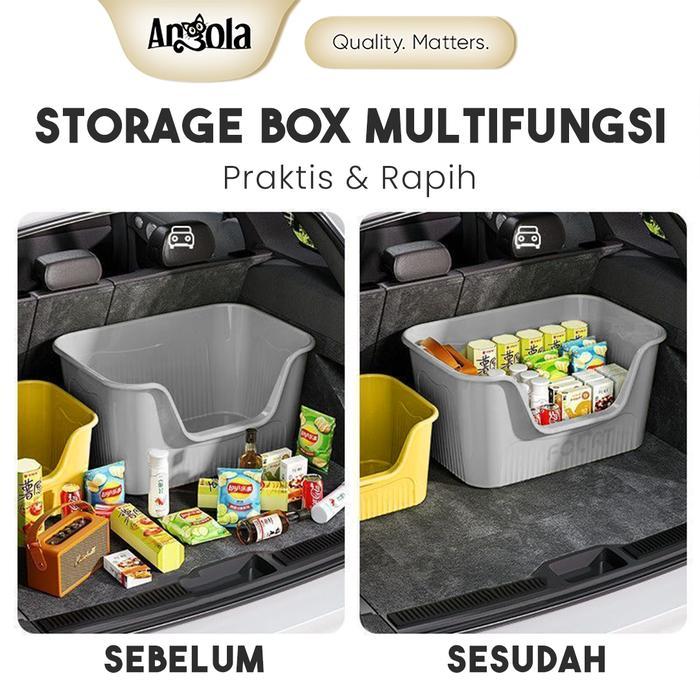 ANGOLA Box Penyimpanan Serbaguna M31 Keranjang Penyimpanan Storage Box Organizer Buku Bumbu Dapur
