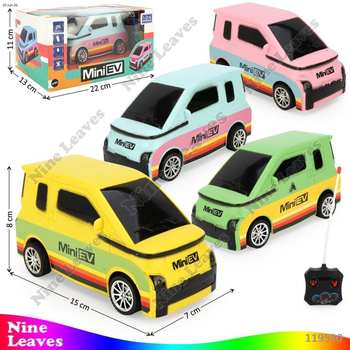 Mainan Anak RC Remote Control Mobil Wuling Air EV 1:24 Lampu Mini EV 40 MHz 4 Channel