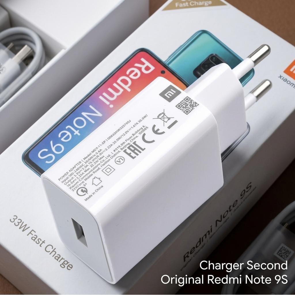 Charger Copotan Xiaomi MDY-11-EP Ori Bekas Quick Charging Redmi Note 9S Adaptor HP Original Tested N