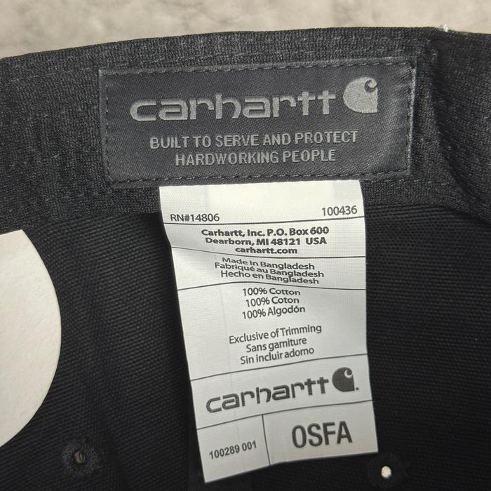 READY CARHARTT ODESSA BALL CAP BLACK 100289