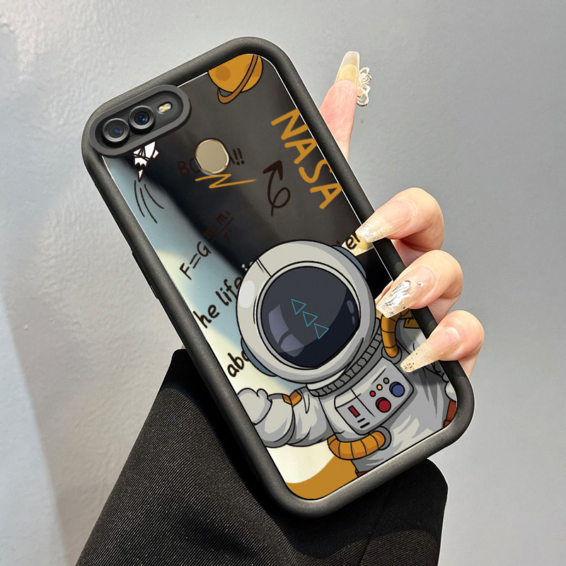 Casing Hp OPPO A7 OPPO A5s OPPO A12 OPPO A12S A11k Case NASA astronaut Kasing Anti Cepat Rusak silik