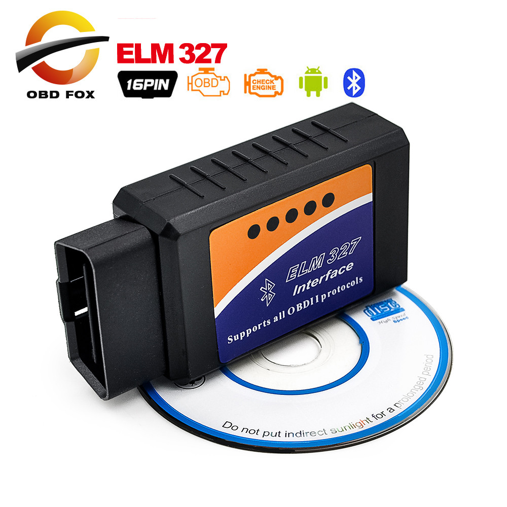 DISKON ELM 327 V1.5 bluetooth for Android Torque V2.1 super Elm327 wifi obd2 Car Diagnostic Scanner 