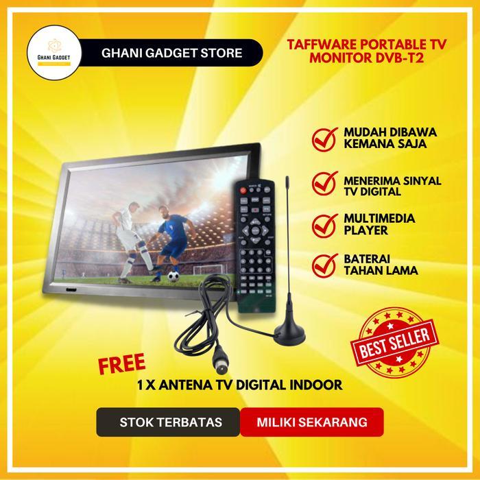 TV Portable Mini Led Monitor Televisi Kecil Portabel Digital Analog HD