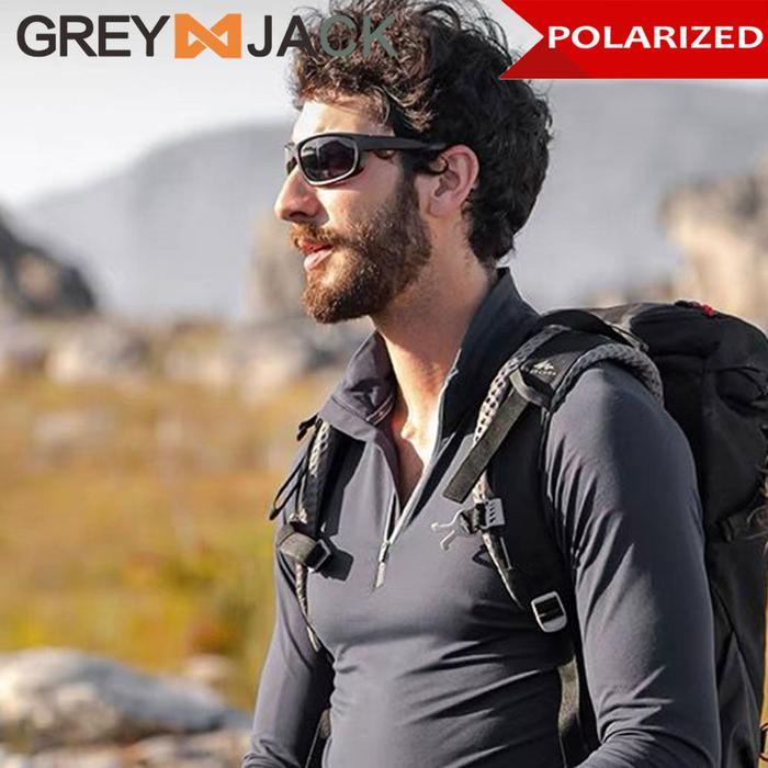 New Kacamata Grey Jack Kacamata Sunglasses Sport Polarized Anti Uv TR90 1801