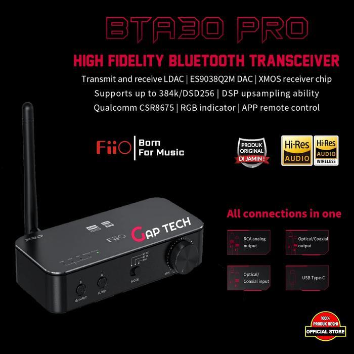 Fiio Bta 30 / Bta30 Pro Hi-Res Bluetooth Transmitter And Receiver