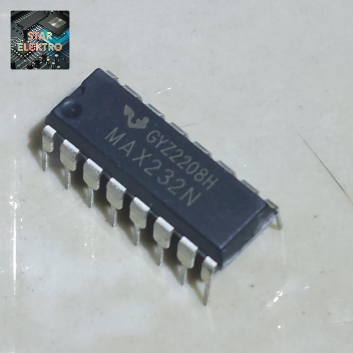 MAX232N Dip-16 Tancap MAX232 MAX 232 232N IC Dual Receiver Driver EIA-232 5V 120kbps RS232 Texas