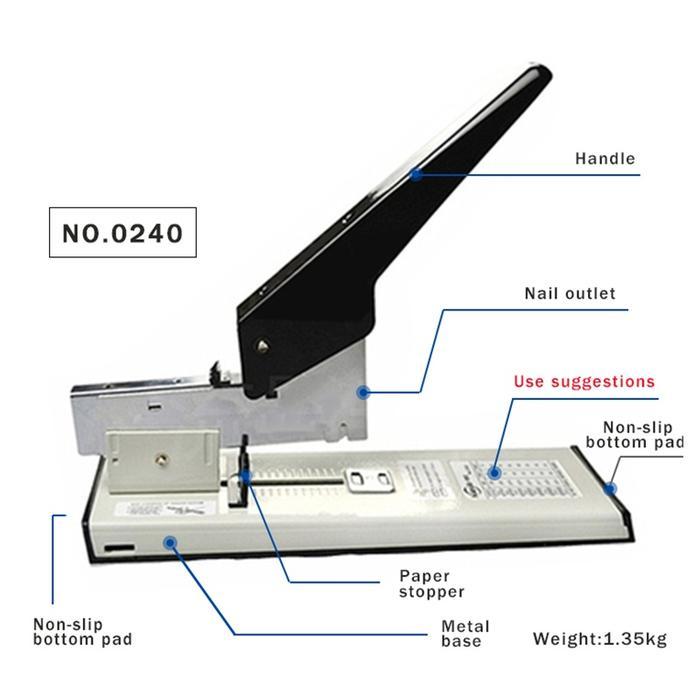 Diskon Stapler Penjilid Kertas Kapasitas Besar Stapler Tugas Berat Stapler Penjilid Buku Stapler