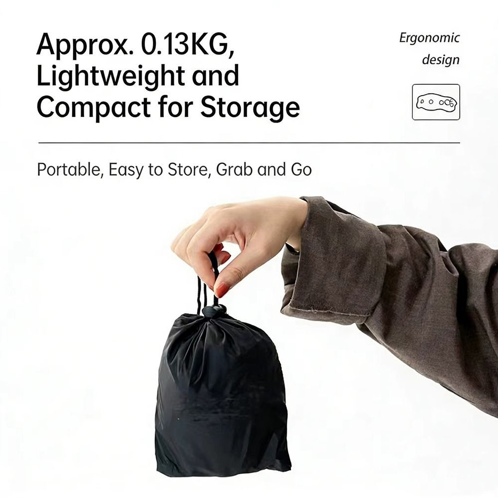 Portable Inflatable Lumbar Pillow with Storage Bag Press SelfInflation Lumbar Support Cushion