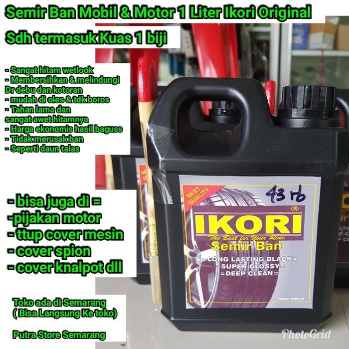 Semir Ban Mobil Motor 1 Liter Ikori Hitam Wetlook Original Penghitam B Pasti Promo