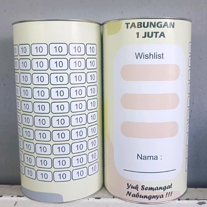 TERLARIS Celengan L Target 1 Juta 5 Juta 10 Juta READY