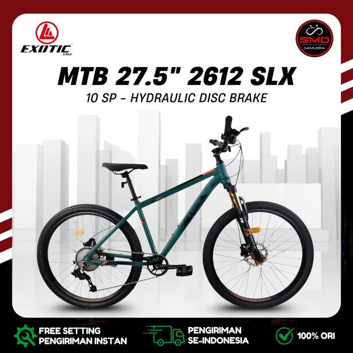 Sepeda Gunung MTB 26" 27.5" Exotic 2612 SLX REM HYDRAULIC //  Pacific EXOTIC 2612 AF 8x2 Speed Alumu