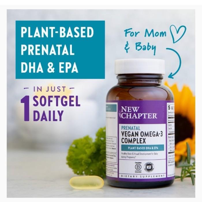 New Chapter Vegan Prenatal omega 3 DHA EPA & DPA supplement