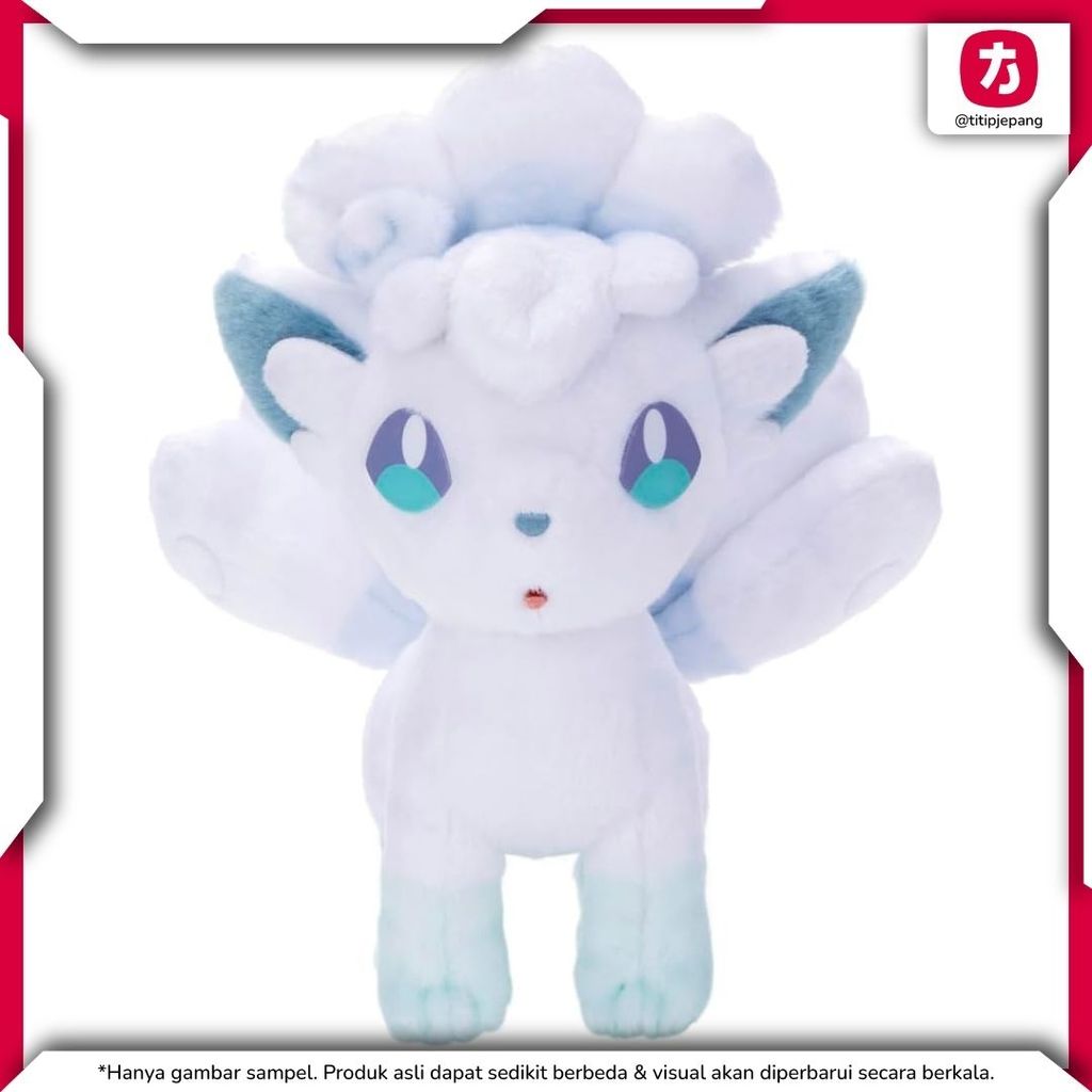 [PO] Pokemon Alolan Vulpix Plush Takara Tomy Arts Boneka Koleksi Imut 23 cm TFGQ [WAJIB TANYAKAN STO