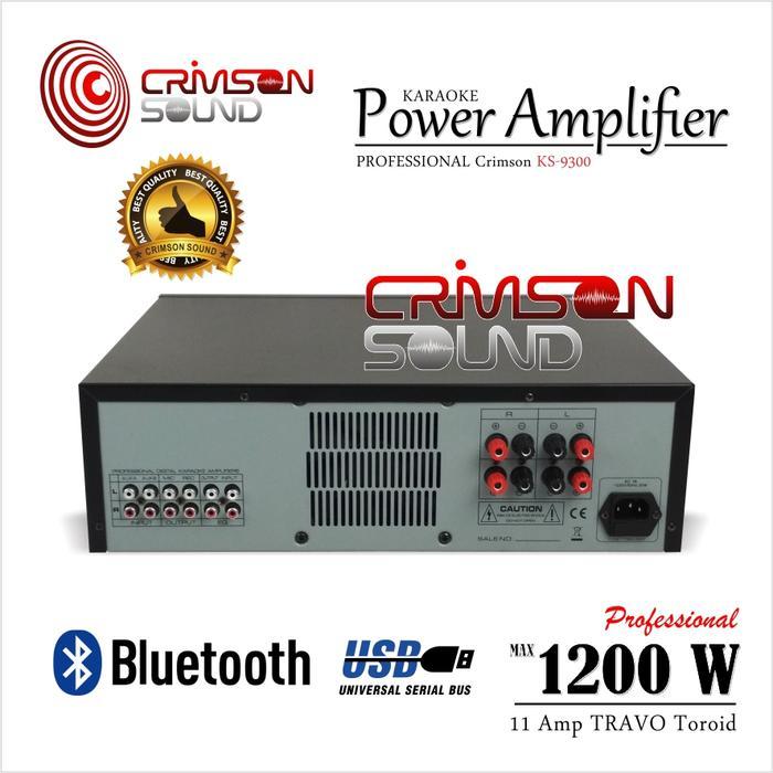 Power Amplifier Crimson Ks - 9300 Premium Karaoke Hifi Bluetooth Usb #Gratisongkir