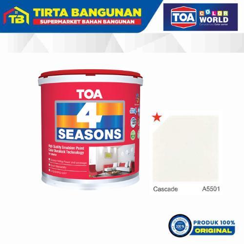 Toa 4 Seasons Paint Cat Tembok Interior Cat Tembok Daya Tahan Warna 4 Tahun Tahan Jamur 5 Kg