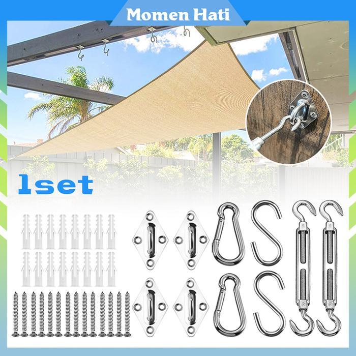 SUN SHADE SAIL HARDWARE TURNBUCKLE M5 SUN SHADE SAIL ACCESSORIES CEILING ANCHOR HOOK READY STOCK