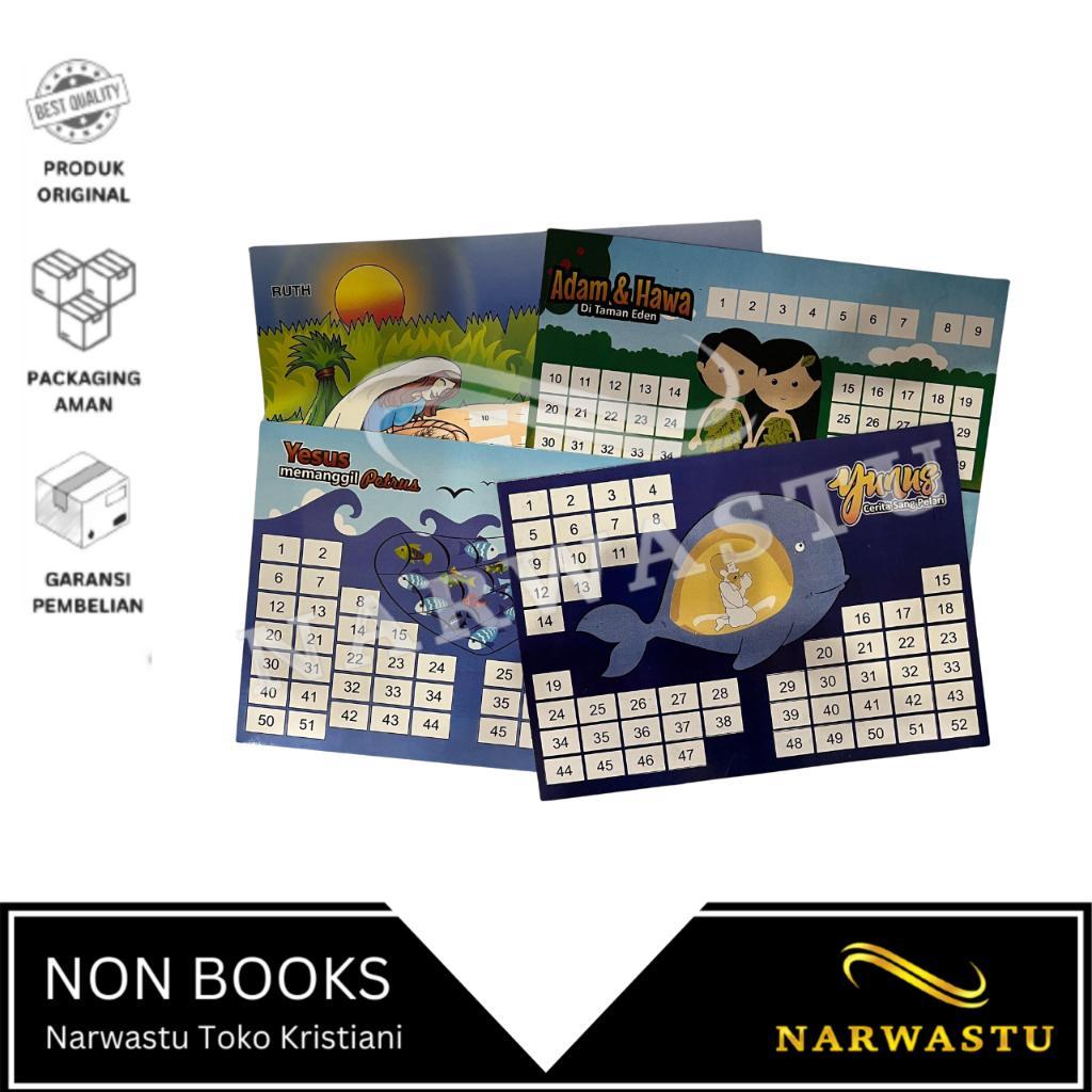 NARWASTU - Absensi Sekolah Minggu dengan Stiker - TM020 (Harga per Lembar)