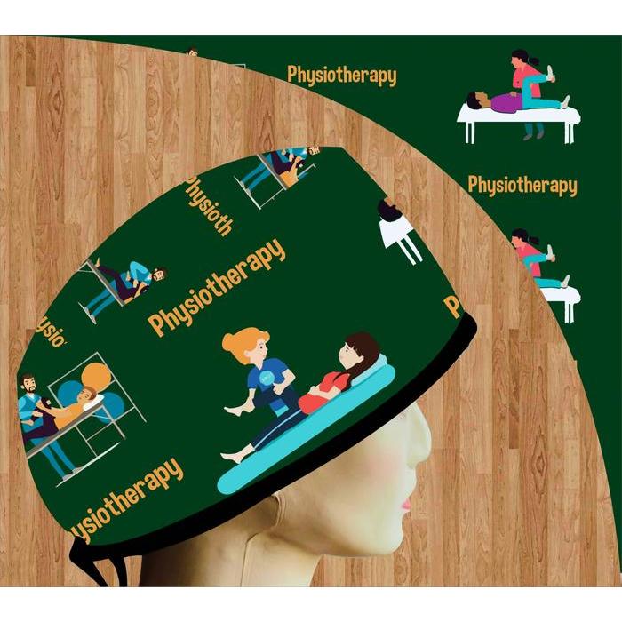 Head Cap Dokter Physiotherapy Hijau