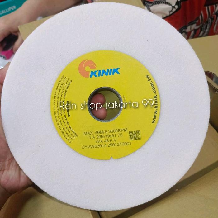 Kinik Batu Gerinda Straight Type Size 205 X 19 X 31.75 Wa 46 60 80 100 120 Kv 1 A Varian Grit
